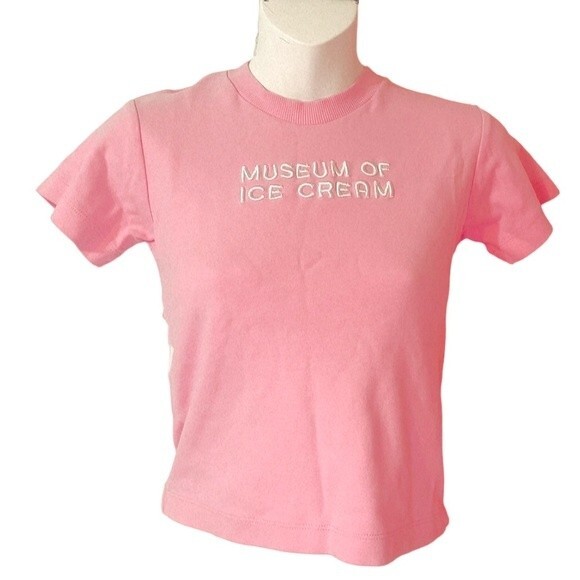 Museum of Ice Cream New York City Graphic Embroidered TShirt - Youth Small - Picture 1 of 3